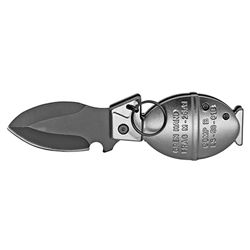 3.5" Spring Assist Grenade Folding Knife - Gunmetal