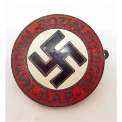 NAZI GERMAN NSDAP ENAMELED PARTY BADGE