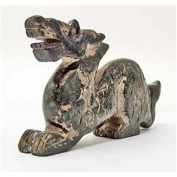 CARVED JADE DRAGON FIGURINE