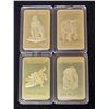 Image 1 : LOT OF 4 SOUTH AFRICAN ANIMAL GOLD CLAD 1 OZ INGOT BARS