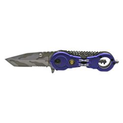 4.5" Spring Assist Handcuff Folding Knife - Purple