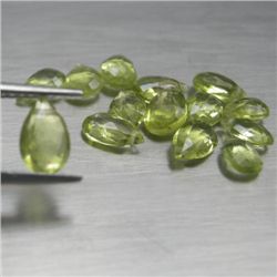 LOT OF 7.89 CTS OF GREEN PAKISTAN PERIDOT - 14 PIECES