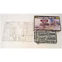 VINTAGE HELLER NIEUPORT DELAGE NID 622 PLANE MODEL KIT