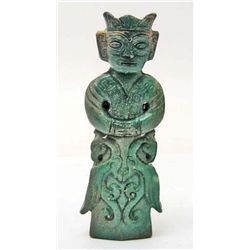 CARVED JADE PRIEST PENDANT
