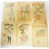 Image 2 : LOT OF 7 ANTIQUE 1910 TOBACCO SILKS