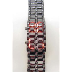 LAVA LED STAINLESS STEEL FACELESS WRIST WATCH