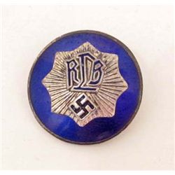 NAZI GERMAN RLB ENAMELED PARTY BADGE