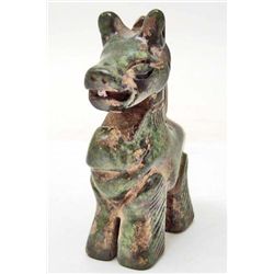 CARVED JADE HORSE FIGURINE