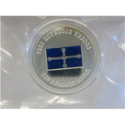 "Eureka Stockade" .999 silver colorized round