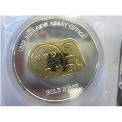 2010 Silver & Gold Clad Adelaide Assay office coin