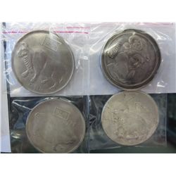 4 x Old unknown Chinese antique coins