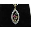 Image 1 : Diamond, emerald & ruby necklace