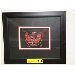 Framed Richard Shorty art card