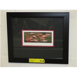 Framed Richard Shorty art card