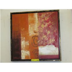 Abstract acrylic on canvas painting
