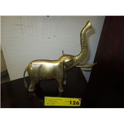 Solid brass elephant statue