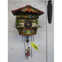 Cuckoo clock girl on a swing  - without hands