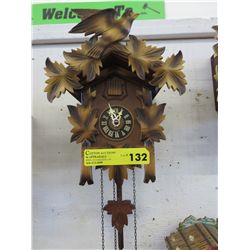 Cuckoo clock  - wood, with hands