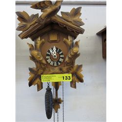 Cuckoo clock  - wood, with hands