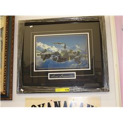 Print of an Avro Lancaster plane
