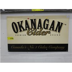 Okanagan Cider sign - cardboard
