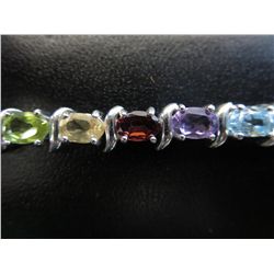 Multi-Stone Tennis Bracelet - S Link Style