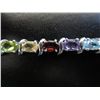 Image 1 : Multi-Stone Tennis Bracelet - S Link Style