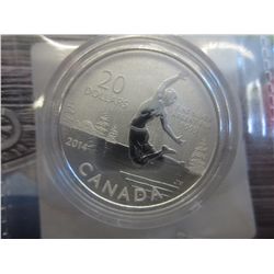 2014 Canada Summertime silver $20.00 coin