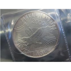 Silver Round, Millennium 2000 American Eagle Motif