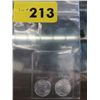 Image 2 : 2  Walking Liberty rounds, 0.999 silver