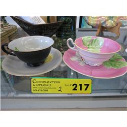 2 Occupied Japan tea cup & saucer sets