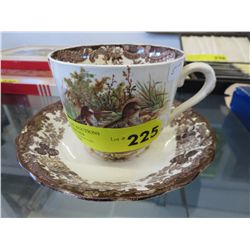 Oversized cup and saucer, English