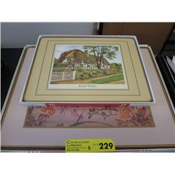 2 Vintage sets of cork back place mats
