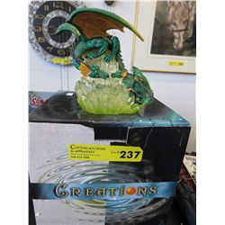 Creations 7" green dragon statuette