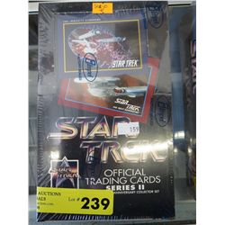 Official Star Trek Series II trading cards