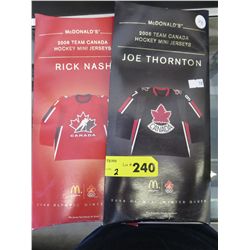 Collectible 2006 Team Canada mini hockey jerseys