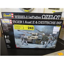 3 Revell tank models