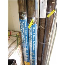 Four exterior sunshades with valances