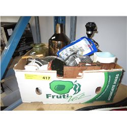 Box of decorative household items