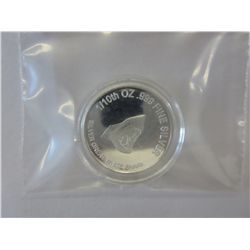 Great White Shark .999 solid silver round