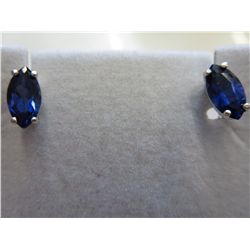 Gorgeous pair of marquis cut sapphire earrings