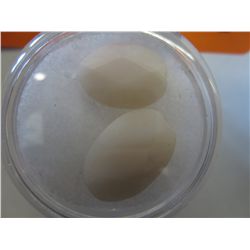 2 Genuine pink opal gemstones