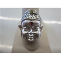 Brand new Buddha ring set w/ a yellow diamond