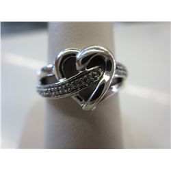 .925 Sterling silver heart ring