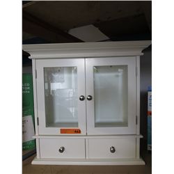 Glass door medicine cabinet