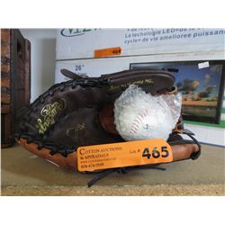 New Rawlings catcher's mitt and ball