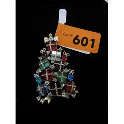 Avon 4th Annual Christmas tree brooch - 2007