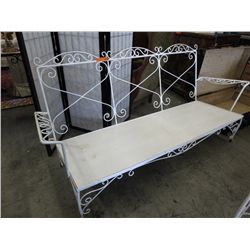 Vintage cast iron patio bench
