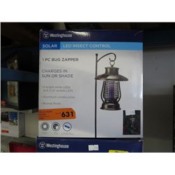 Solar bug zapper, in box.
