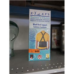 2 x Work back support - Trainer's Choice
